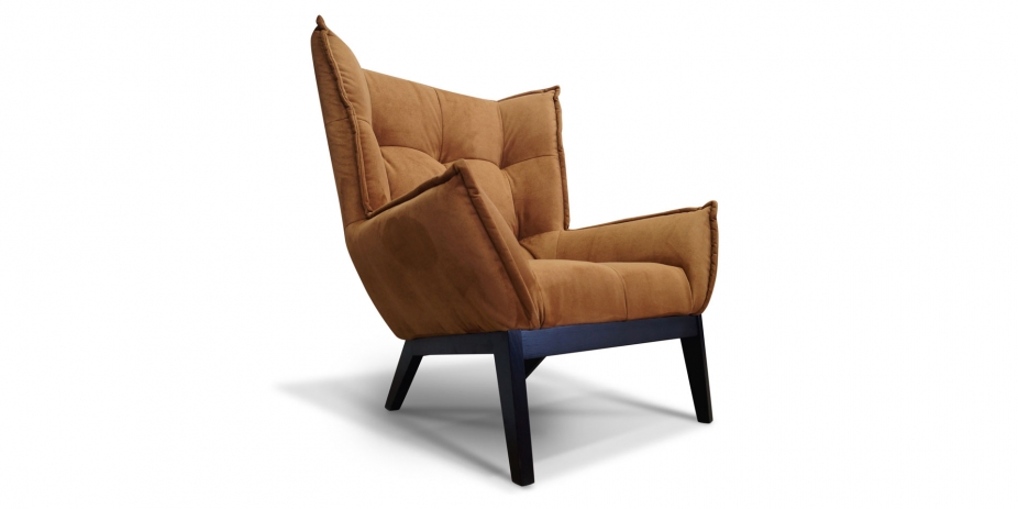 Дизайнерські крісла Современное кресло на высоких деревянных ножках