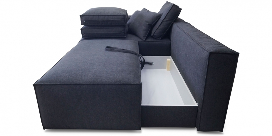 Угловые диваны Угловой диван в стиле лофт с раскладным механизмом